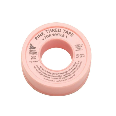 Il nastro del filo del teflon di PTFE ha colorato il nastro della guarnizione del filo di 100% PTFE