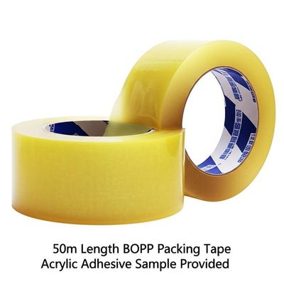 50m Length BOPP Packing Tape with Acrylic Adhesive Sample Provided