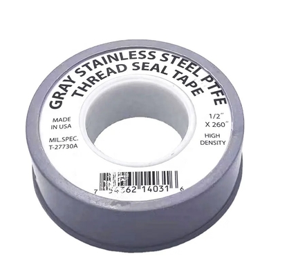 Nastro grigio 100% del nastro 19mm Ptfe della guarnizione del filo del teflon PTFE