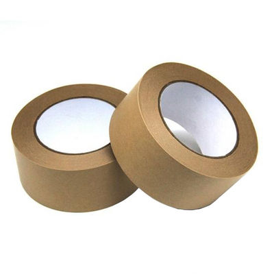Nastro in carta Kraft Flatback personalizzato biodegradabile stampabile scrivibile autoadesivo non rinforzato