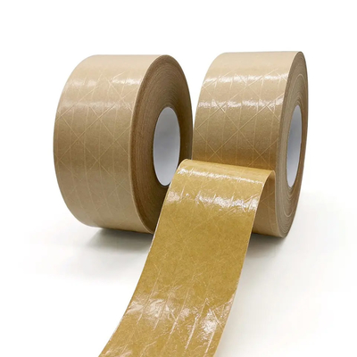 Nastro di carta autoadesivo di nastro di carta del pacchetto di Flatback di rinforzo vetroresina Kraft
