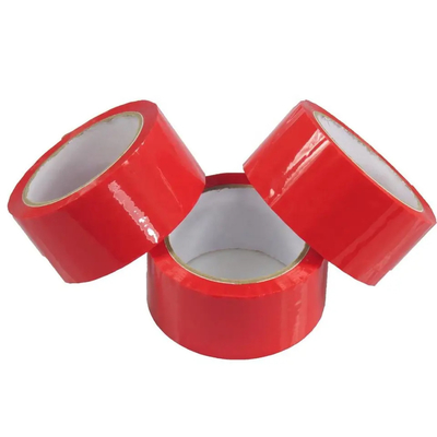 Nastro d'imballaggio su ordinazione d'imballaggio rosso del cartone di sigillamento del nastro di Bopp di forte adesione