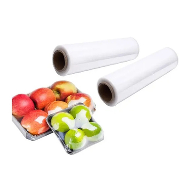 Preservativo di plastica biodegradabile dell'involucro del commestibile dell'involucro del rotolo di pellicola trasparente del PE di 100% chiaro