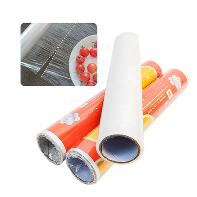 Tipo di plastica dello strappo della mano dell'involucro di allungamento di punto di rottura resistente ad alta temperatura della pellicola trasparente di Eco del PE