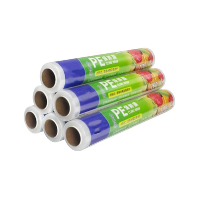 Tipo di plastica dello strappo della mano dell'involucro di allungamento di punto di rottura resistente ad alta temperatura della pellicola trasparente di Eco del PE