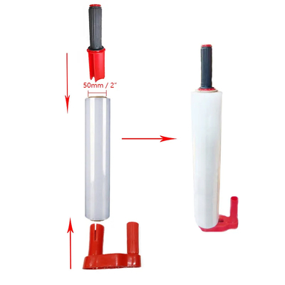 Involucro di plastica manuale della mobilia del film di allungamento del pallet di LLDPE con l'erogatore girante della maniglia