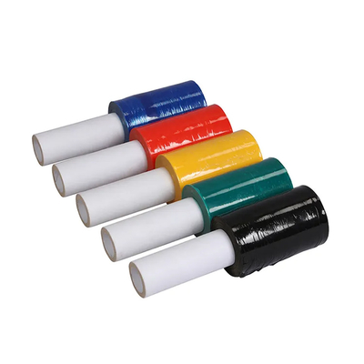 Involucro di plastica giallo colorato del film dell'involucro di allungamento di Mini Handheld LLDPE con l'erogatore delle maniglie