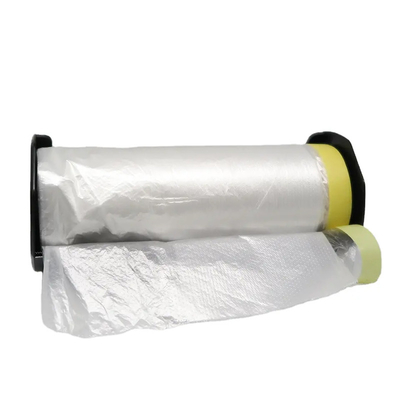 I pittori del PE pre hanno legato il Masker con un nastro eliminabile di mascheramento della mano della protezione piegato film per pittura