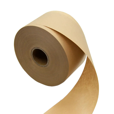 L'acqua bagnata amichevole di nastro di carta non di rinforzo di Brown Kraft Eco attivata ha gommato di nastro di carta