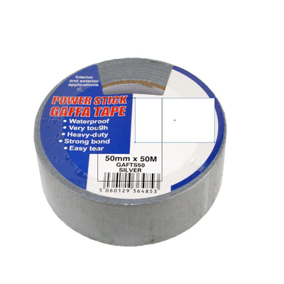 Il nastro di gomma sintetico resistente del caposquadra del tessuto impermeabilizza Duck Cloth Tape For Carpet d'argento
