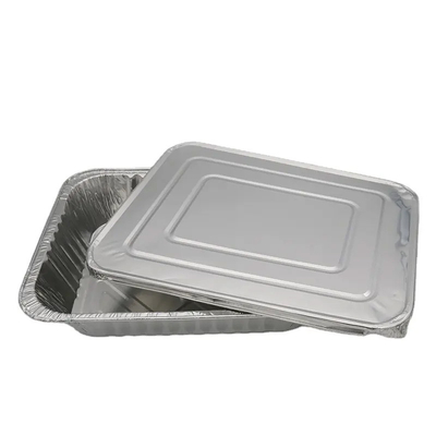 di alluminio medio Tray Disposable Aluminium Foil Take verso l'esterno i contenitori con il coperchio