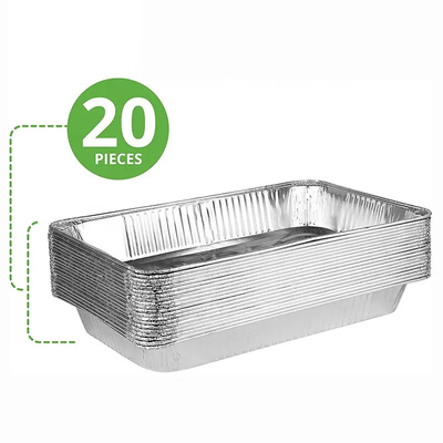 Coperchio oblungo eliminabile basso resistente di Pan With della stagnola dei contenitori di alimento del di alluminio