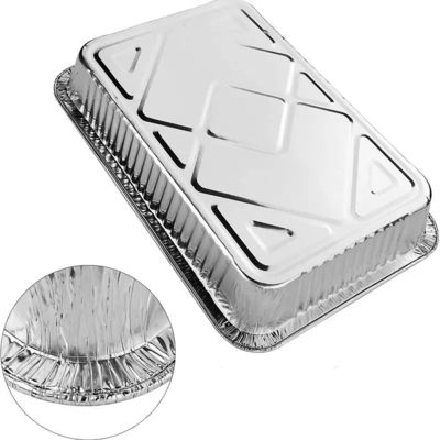 Coperchio oblungo eliminabile basso resistente di Pan With della stagnola dei contenitori di alimento del di alluminio