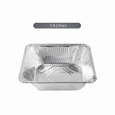 Contenitori di alimento resistenti del di alluminio Pan With Foil Lid asportabile profondo eliminabile