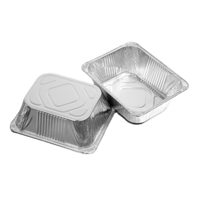 Contenitori di alimento resistenti del di alluminio Pan With Foil Lid asportabile profondo eliminabile