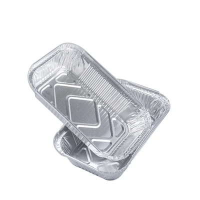 Contenitore da portar via di alluminio oblungo di alimento dei contenitori da 1 libbra 450ml con il coperchio