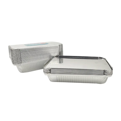 1LB stagnola del contenitore di alimento dei contenitori di alimento del di alluminio di abitudine 8342 450ml con il coperchio