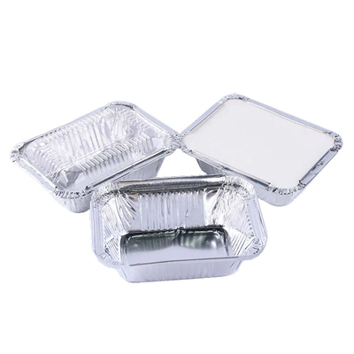 il piccolo alluminio 260ml porta via i contenitori che cuociono l'alimento eliminabile Tray With Lid del foglio di alluminio
