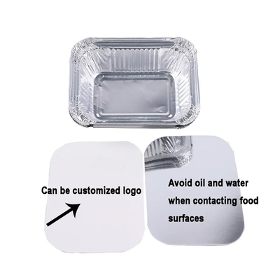 il piccolo alluminio 260ml porta via i contenitori che cuociono l'alimento eliminabile Tray With Lid del foglio di alluminio