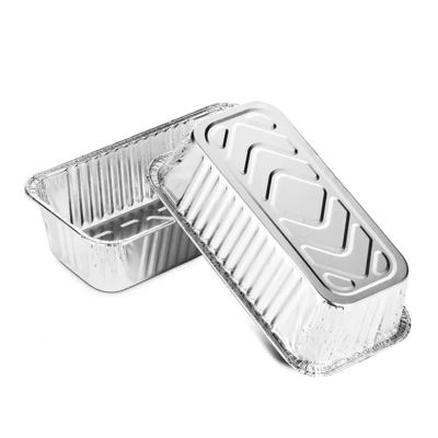contenitore eliminabile di alluminio di imballaggio alimentare da portar via dei contenitori di alimento del di alluminio 550ml con il coperchio