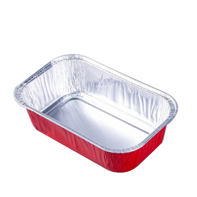 di alluminio eliminabile della scatola di pranzo dell'aeroplano 500ml Pan Airline Food Packing Trays con i coperchi