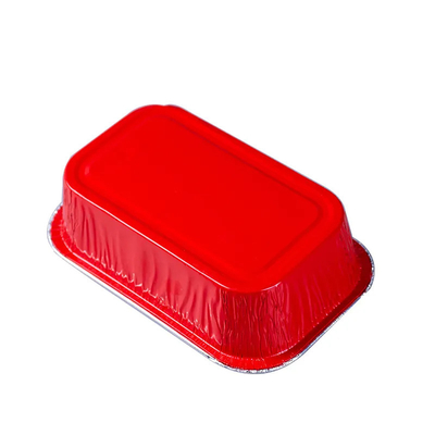 di alluminio eliminabile della scatola di pranzo dell'aeroplano 500ml Pan Airline Food Packing Trays con i coperchi