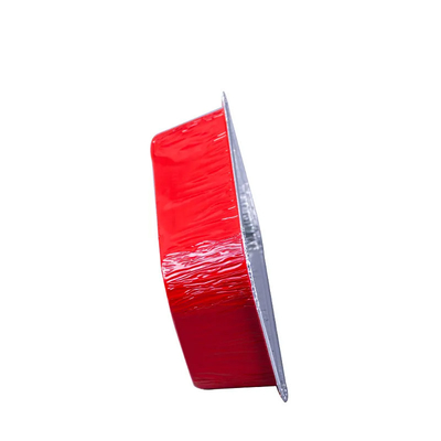 di alluminio eliminabile della scatola di pranzo dell'aeroplano 500ml Pan Airline Food Packing Trays con i coperchi