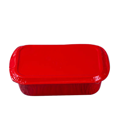 di alluminio eliminabile della scatola di pranzo dell'aeroplano 500ml Pan Airline Food Packing Trays con i coperchi