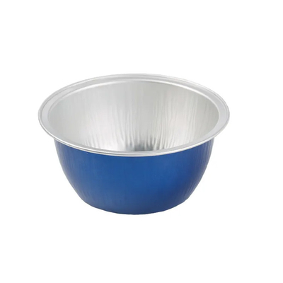 I contenitori di alimento eliminabili del di alluminio 130ML hanno pieghettato la pentola variopinta bollente della ciotola del dolce delle tazze