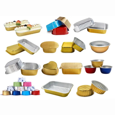 dolce bollente Tray Pan Container del foglio di alluminio variopinto eliminabile 750ml